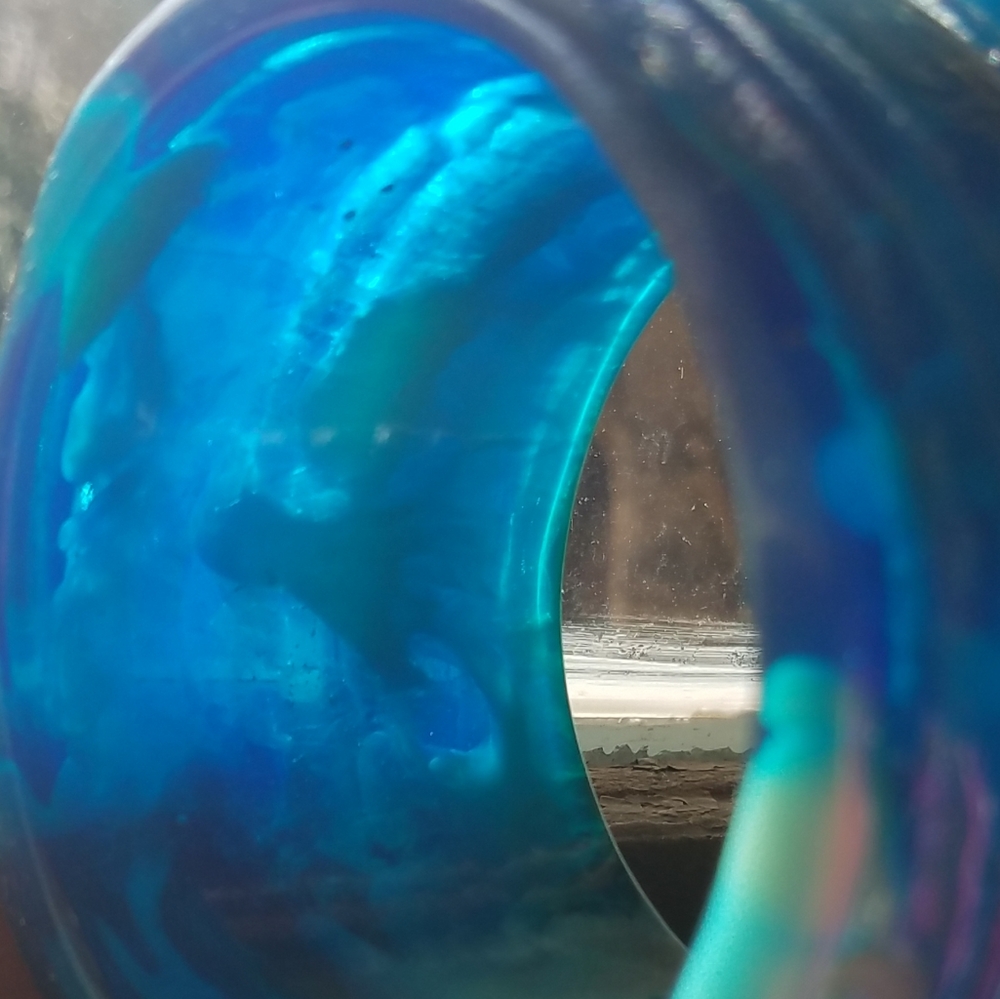 Dominique Denaive Resin & Wood Bangles. France - Picture 6 of 8